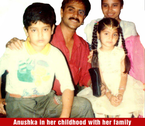 Anushka Sharma in her childhood