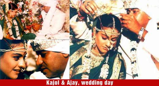 Kajol and Ajay wedding day