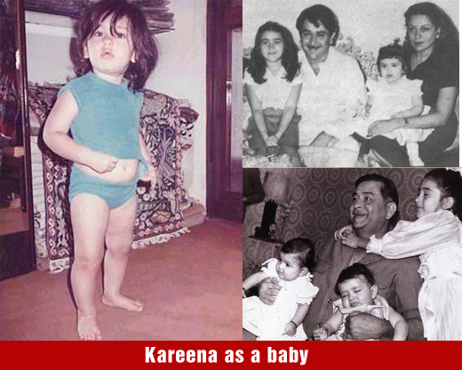 Kareena Kapoor as a baby