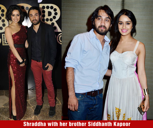 Shraddha Kapoor with her brother Siddhanth Kapoor